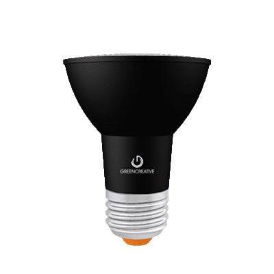 Black 6.5 Watt LED PAR20 - Dimmable - 40° - 3000K - 580 Lumens - 120V