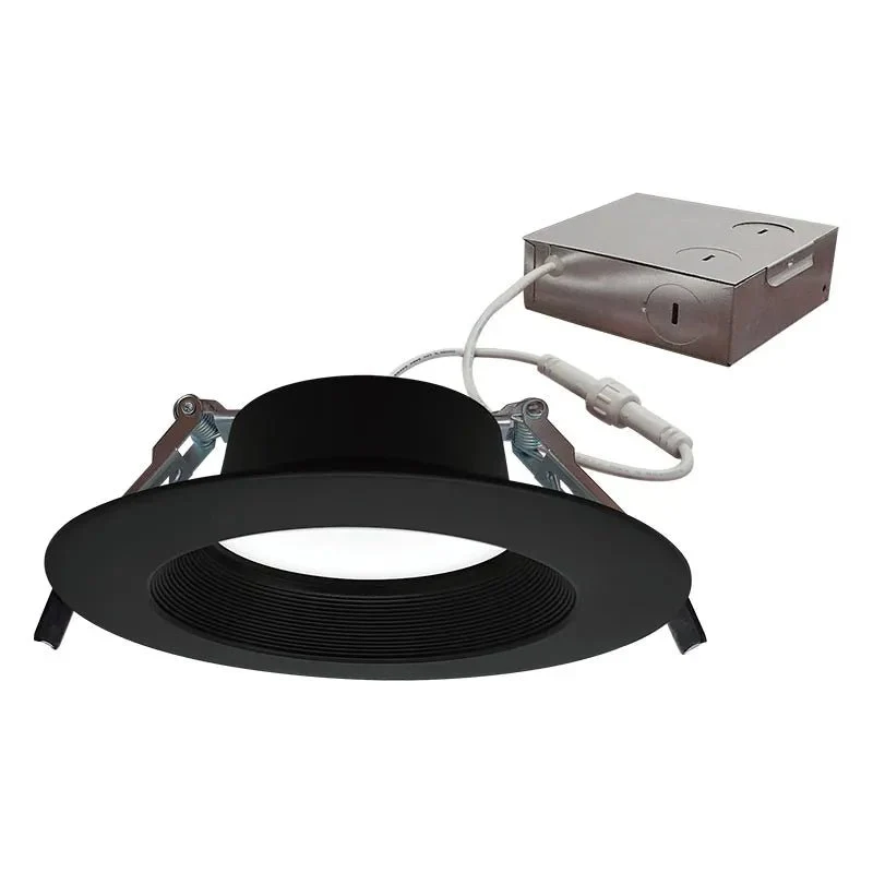 Black 6" Canless Recess Light, 14 Watt- CCT