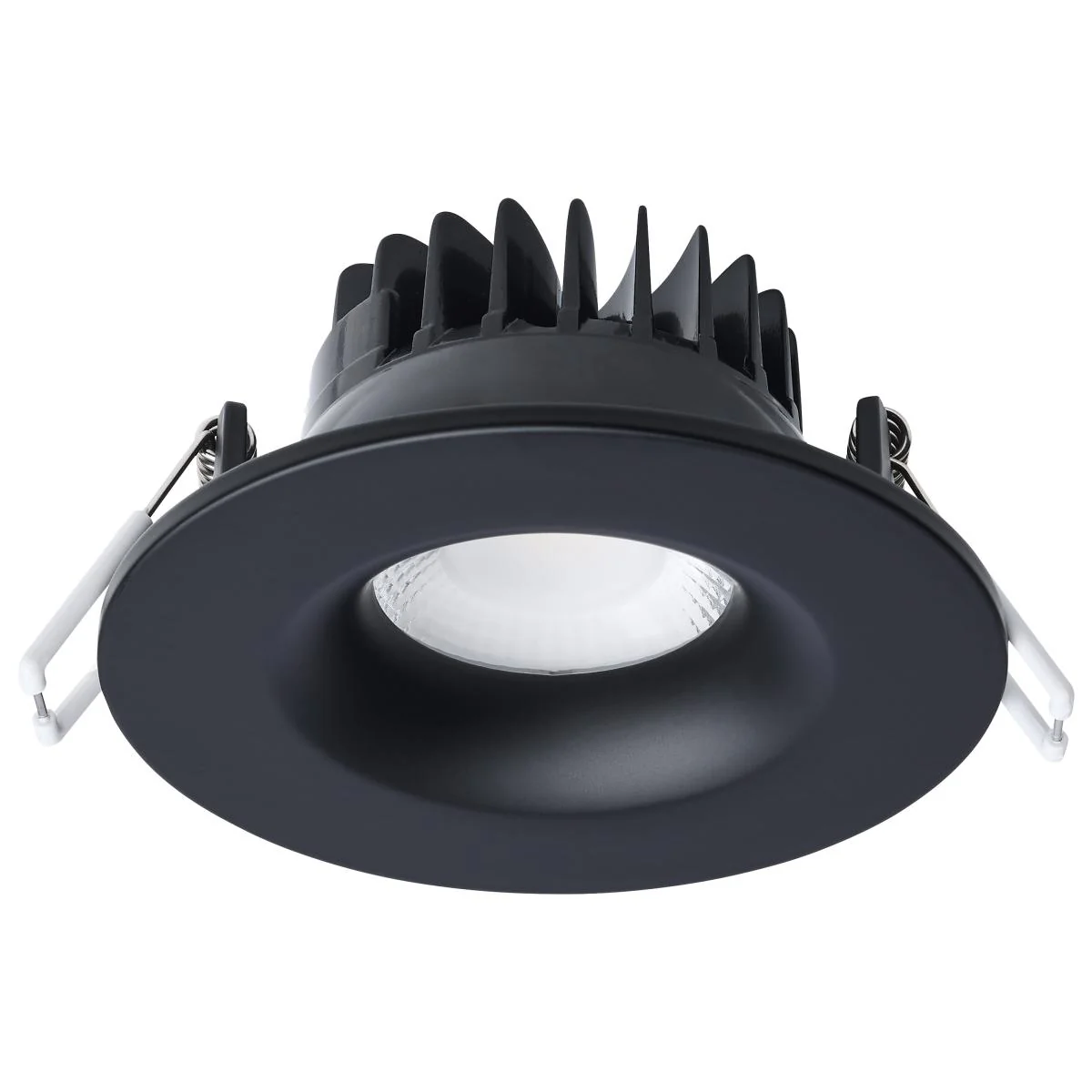 Black LED 3.5 Inch 10 Watt Canless Downlight; Remote Driver; CCT Selectable; Round