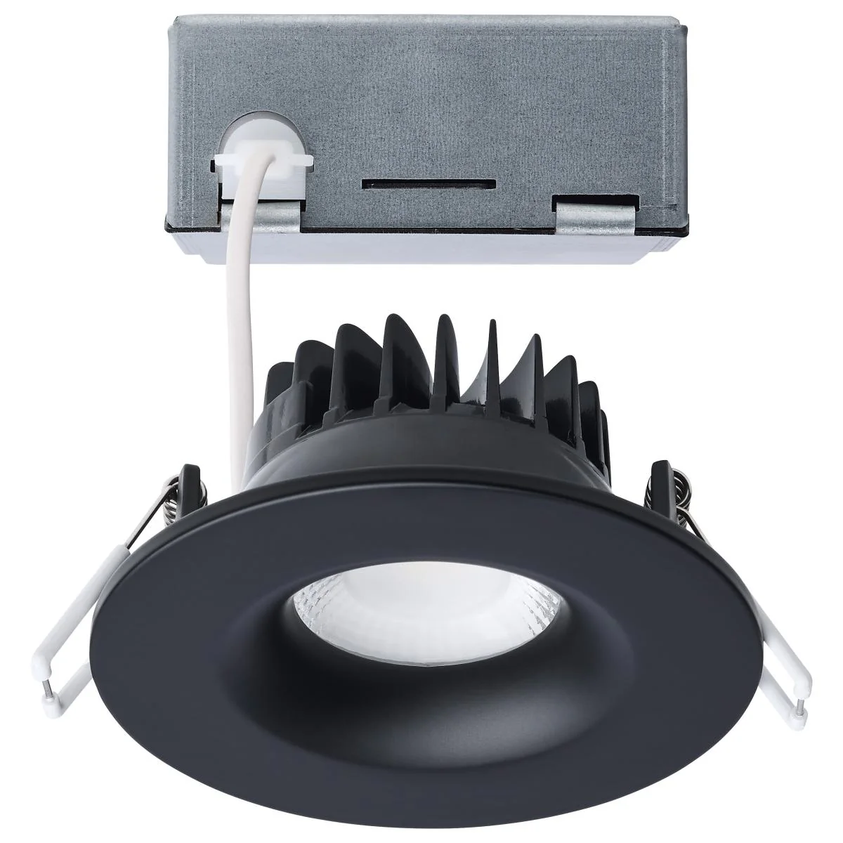 Black LED 3.5 Inch 10 Watt Canless Downlight; Remote Driver; CCT Selectable; Round - Image 6