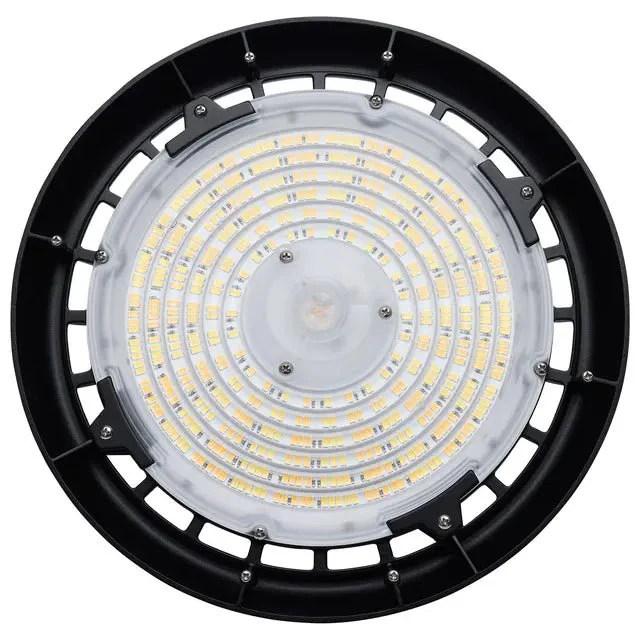 Black LED UFO High Bay; Wattage 80W/100W/120W and CCT Selectable 3K/4K/5K- 120-347V - Image 3