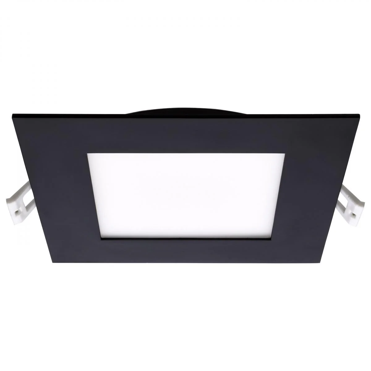 Black Square 12 Watt LED Low Profile Downlight; 6 Inch; CCT Selectable