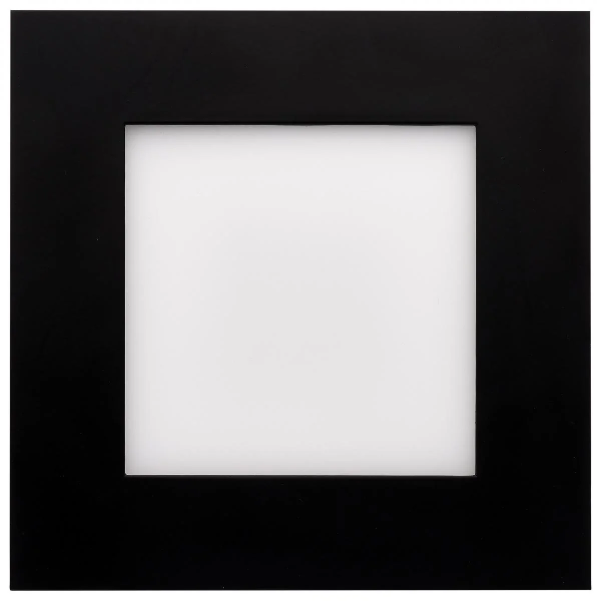 Black Square 12 Watt LED Low Profile Downlight; 6 Inch; CCT Selectable - Image 2