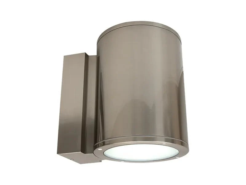 Brushed Nickel LED Cylinder Wall Sconce- 40 Watt, CCT