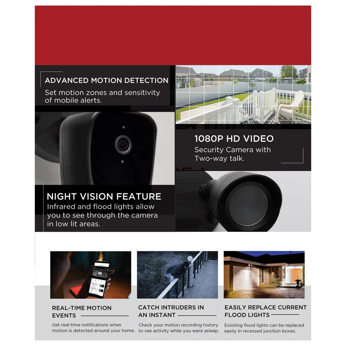 Bullet Outdoor SMART Security Camera; Starfish enabled; Black Finish - Image 7