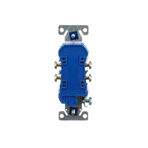 Cooper 15A White Duplex Receptacle- 125V, Impact-Resistant Thermoplastic - Image 2
