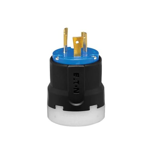 Cooper 20A, 250V Color Coded Locking Plug, #14-8 AWG, Industrial