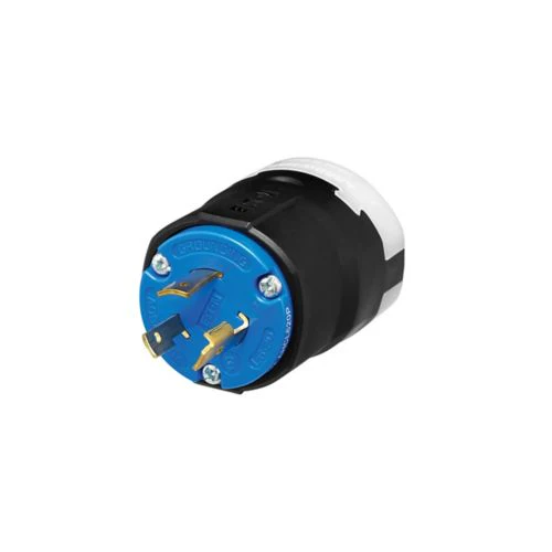 Cooper 20A, 250V Color Coded Locking Plug, #14-8 AWG, Industrial - Image 2