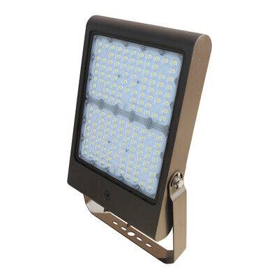 LED Flood Light 300/240/200/150W 70CRI 5000K 277-480V 0-10V DIM 7-Pin NEMA Short Cap Bronze