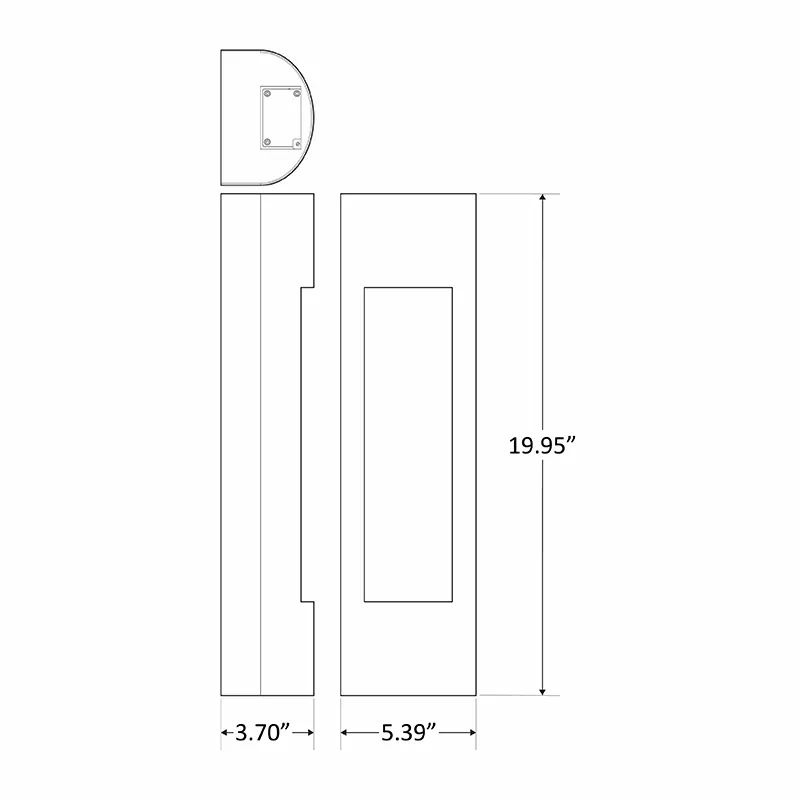 Crest Silver Burrow Architectural Wall Sconce-3000K - Image 2
