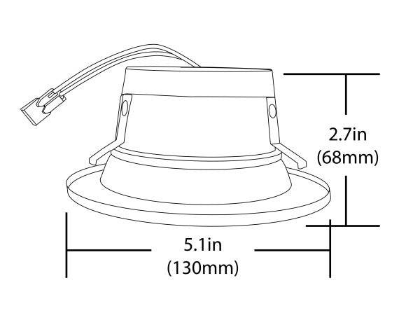DLR4 SELECT Series 4 in. Black LED Recessed Downlight - Image 2
