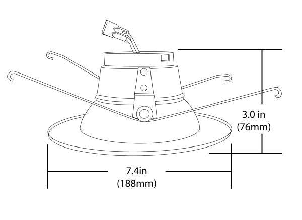 DLR56 SELECT Series 5/6 in. Black LED Recessed Downlight - Image 2