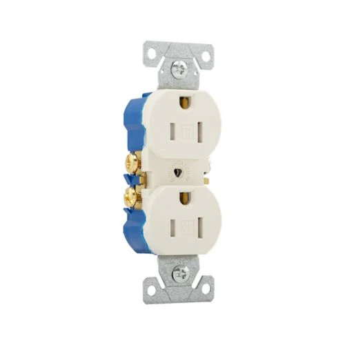 Eaton 15A Light Almond Tamper Resistant Duplex Receptacle - Image 2