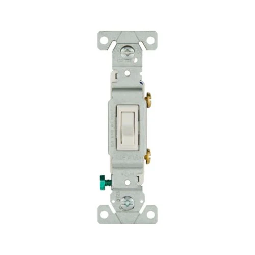 Eaton 15A Single-Pole Toggle Switch in White, 120V - Image 3
