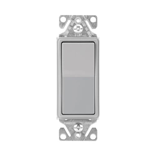 Eaton 15A Standard Grade Decora Switch in Gray, Single-Pole, 120/277 - Image 2