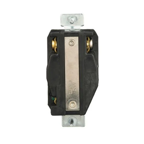 Eaton 20A Color Coded Locking Receptacle, Industrial, 277V, Gray, Black, Ultra Grip - Image 2