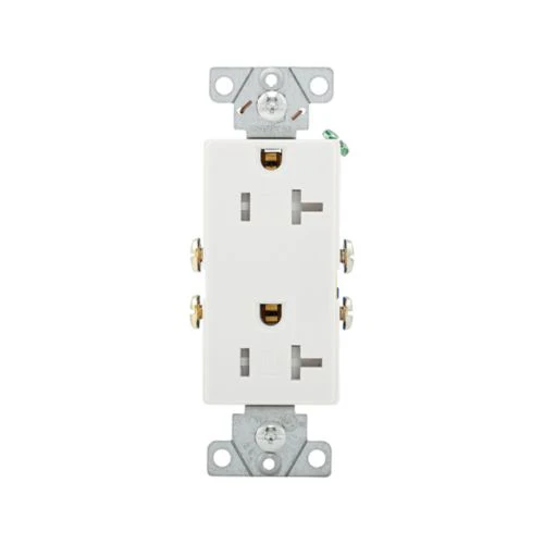 Eaton Decorator Duplex Tamper-Resistant 20A Receptacles in White- Box of 10 - Image 3