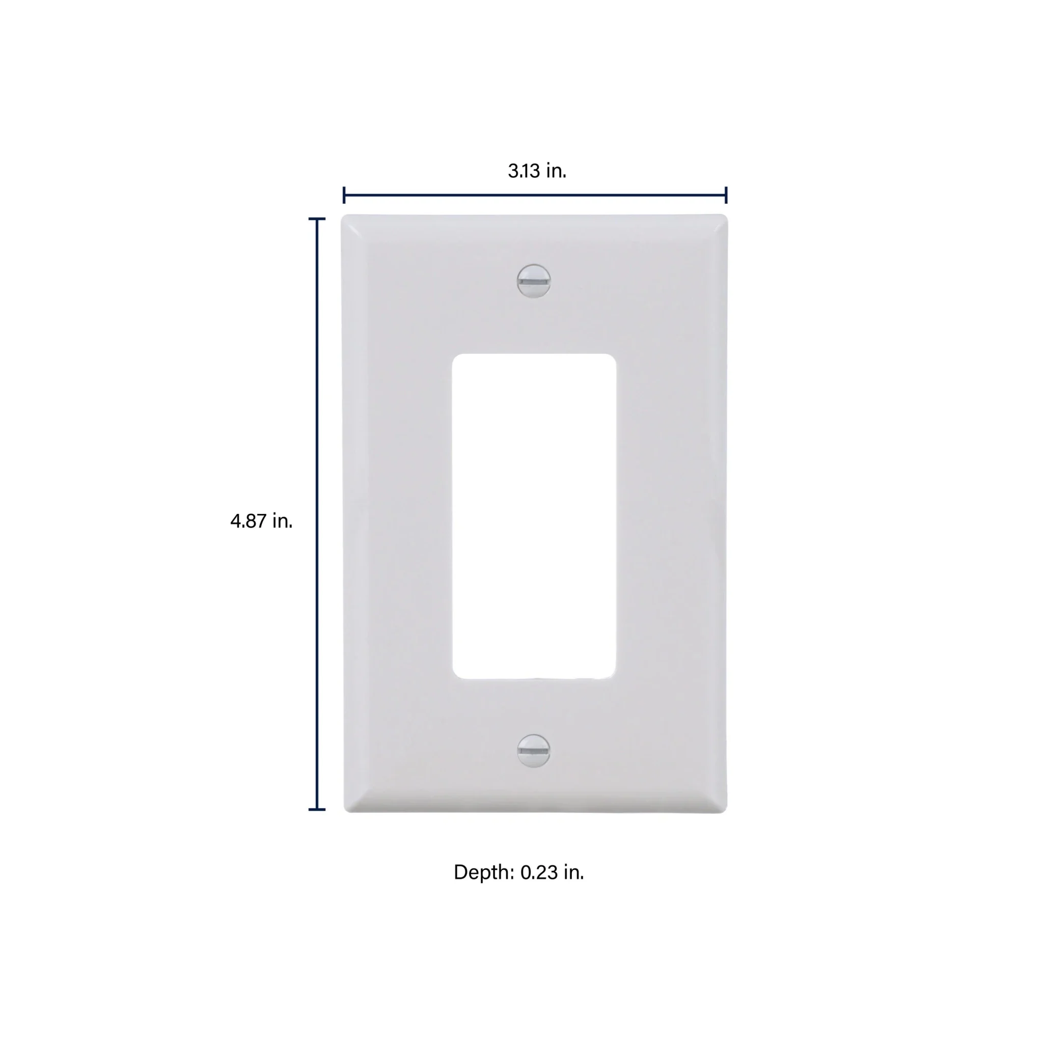 Eaton Mid-Size Single Gang White Decorator Wallplates - 10 Pack - Image 4