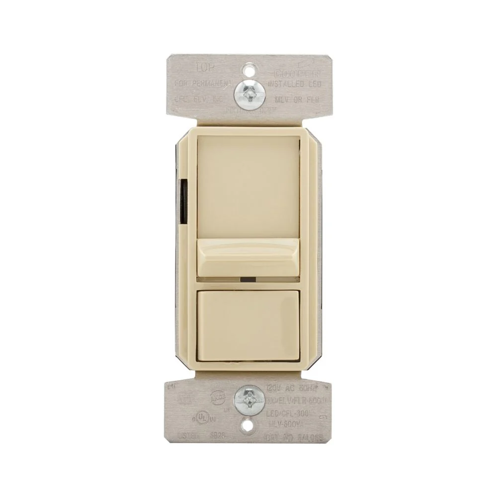 Eaton Slide Dimmer in Ivory, Polycarbonate, Single-pole, Single-phase, 120Vac, 600 W - Image 3