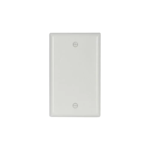 Eaton Standard Size Blank Wallplate in White