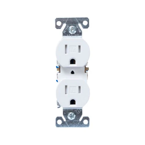 Eaton Tamper-Resistant 15A Duplex Receptacle in White- 125V - Image 3