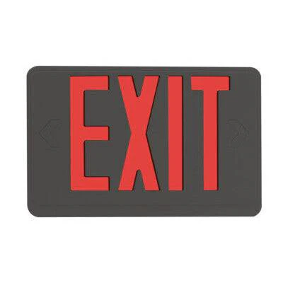 Exit Sign Red Black Housing