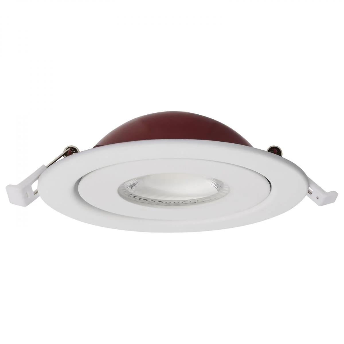 Fire Rated; 4 Inch Direct Wire Directional Downlight; Round Shape; White Finish; CCT Selectable - Image 2