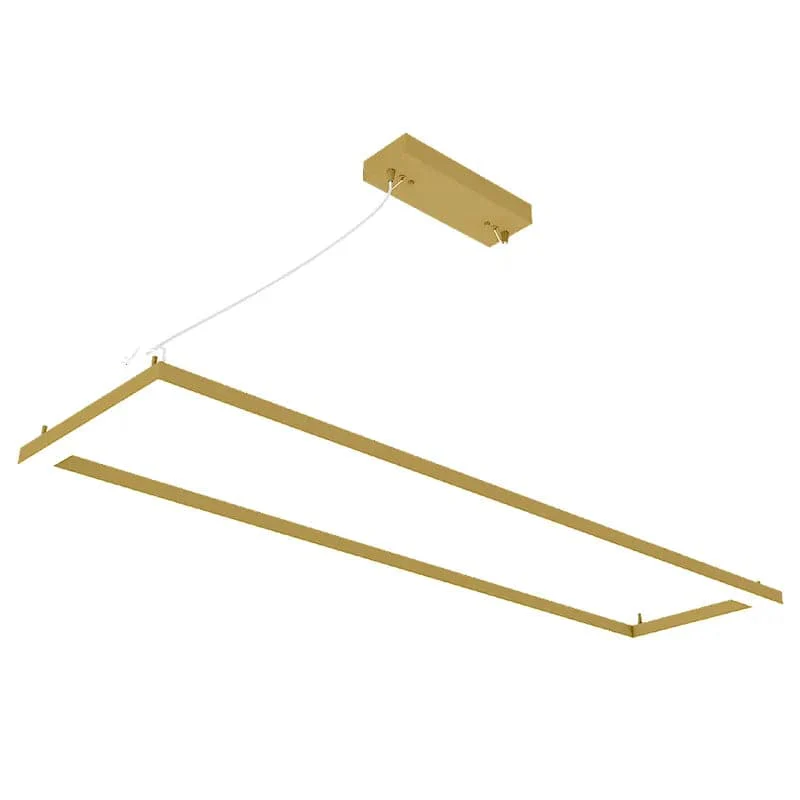 Gold LED Suspended Frame Fixture, 40W/50W/60W, 3000K/3500K/4000K