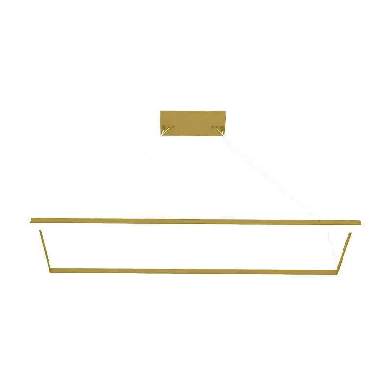 Gold LED Suspended Frame Fixture, 40W/50W/60W, 3000K/3500K/4000K - Image 2
