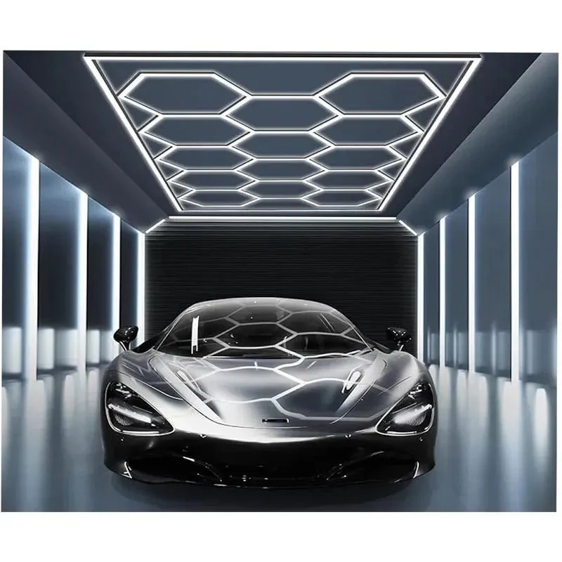 Hex Car Shop Decorative Light Kit with Frame, 46’’, 6500K