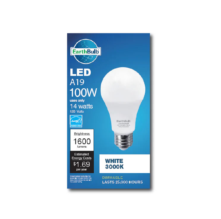 LED 14 Watt A19 1600LM 3000K-Dim - Image 2