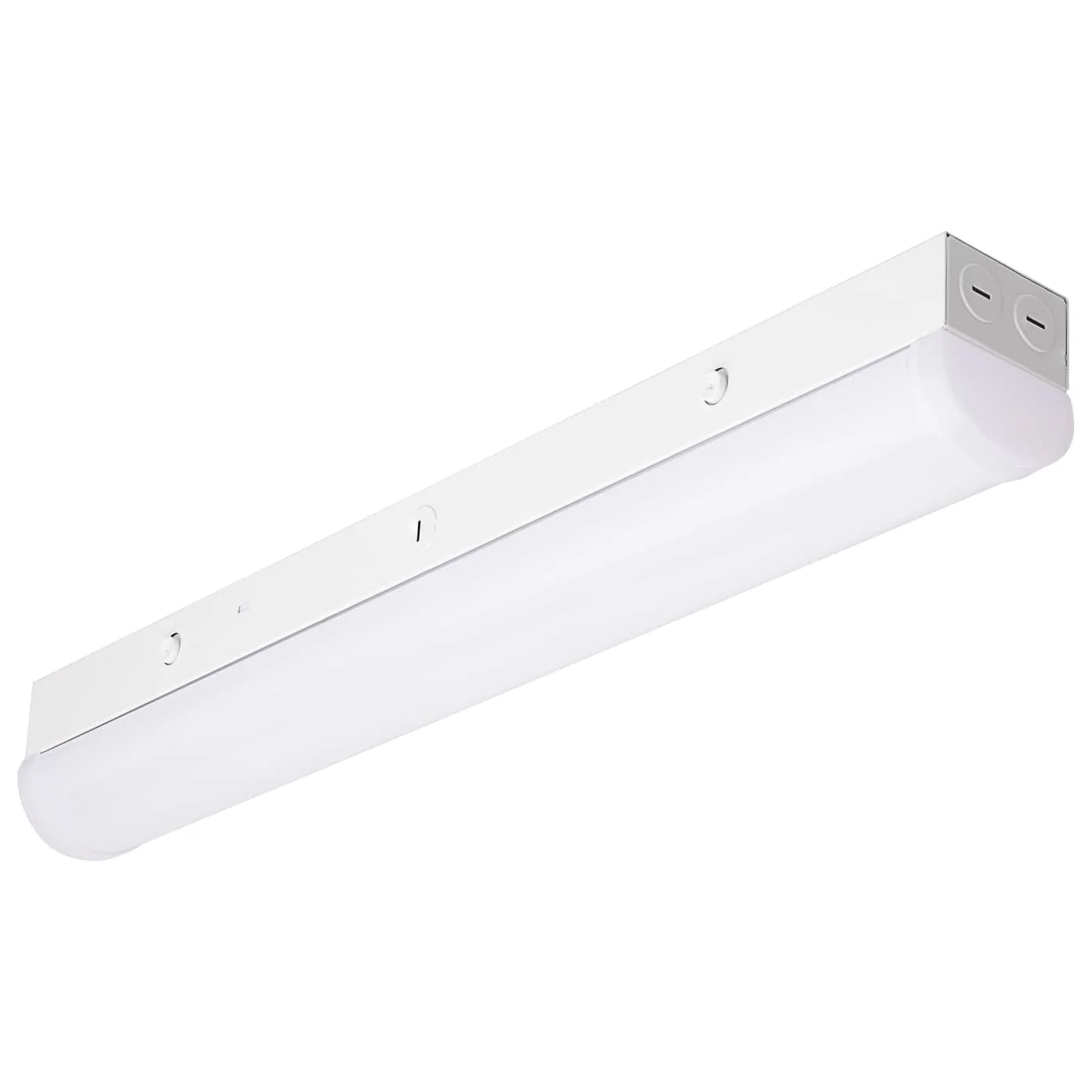 LED 2 Foot Linear Strip Light with OCC Sensor; White Finish- CCT