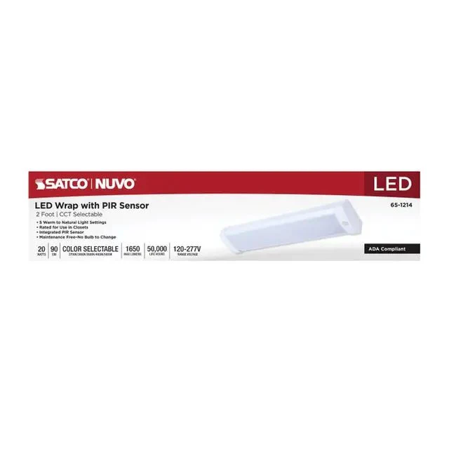 LED 2 Foot Wrap with PIR Motion Sensor; 20 Watts; 27K/30K/35K/40K/50K - Image 3