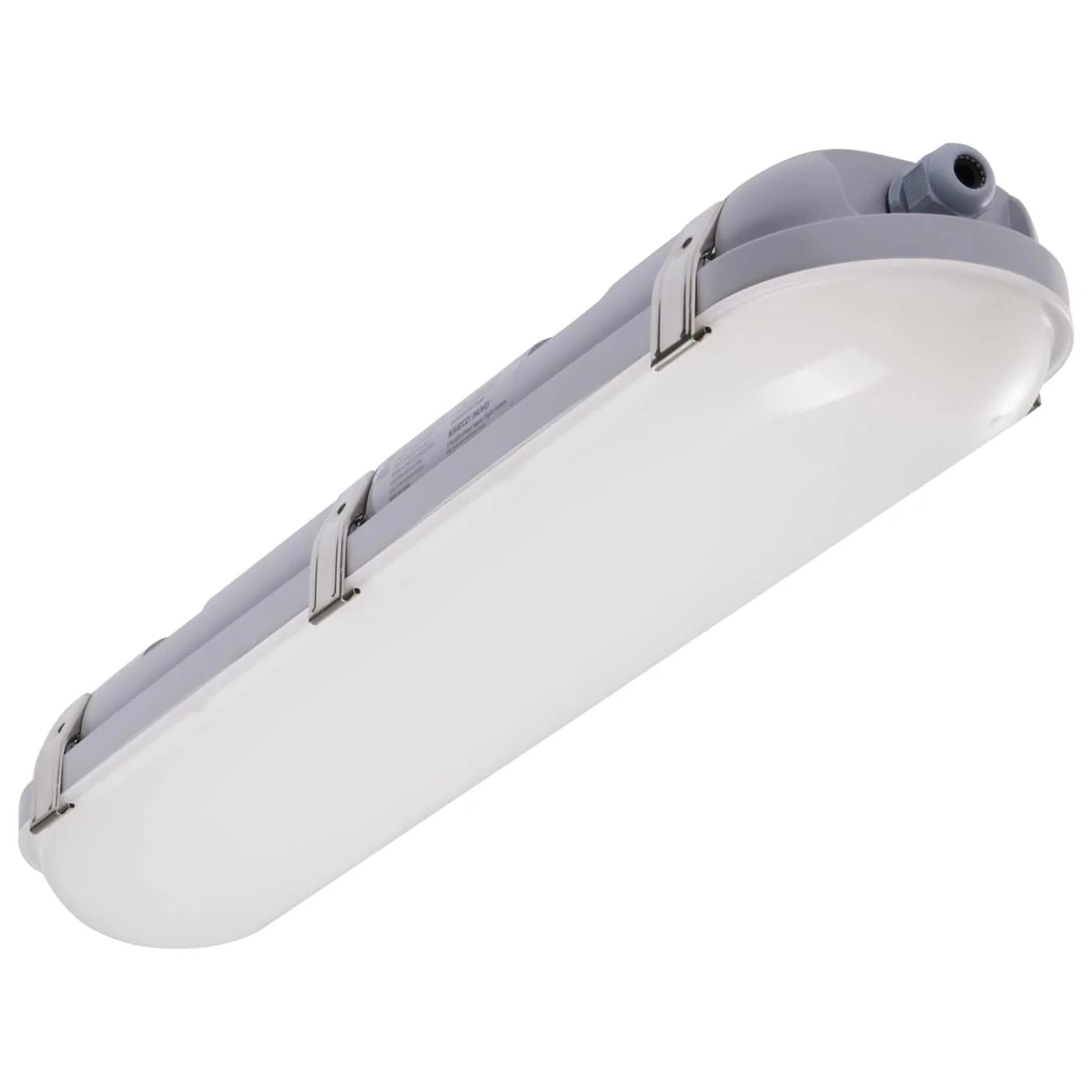 LED 20 Watt 2 Foot Vapor Proof Fixture; Emergency Battery; CCT Selectable; 120-347