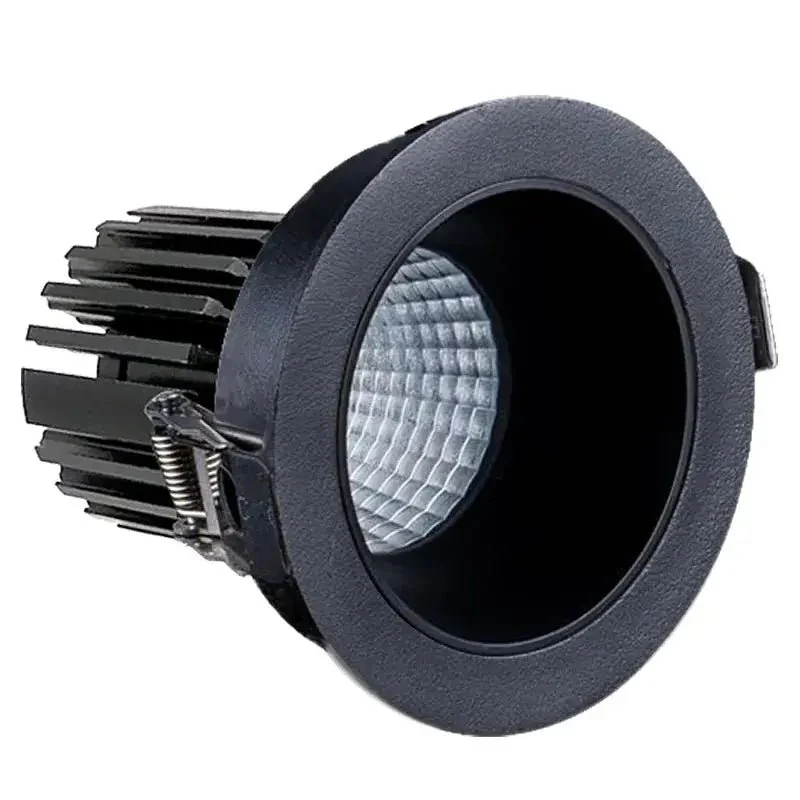 LED 3" Architectural Canless Recessed Light - Black on Black Open Trim, 10W, CCT