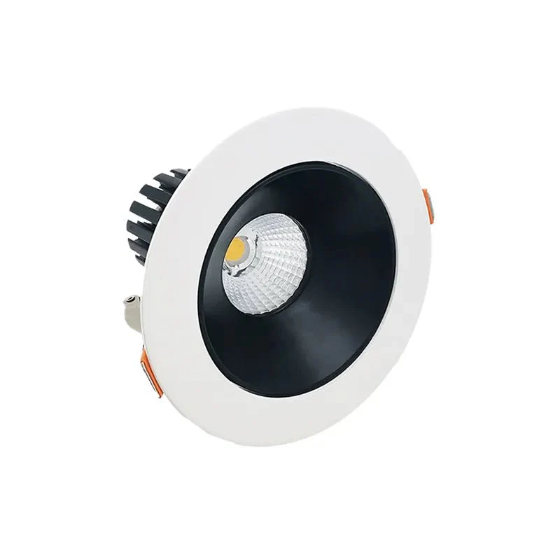 LED 4" Architectural Canless Fixture with White Trim and Black Reflector, 10W, CCT