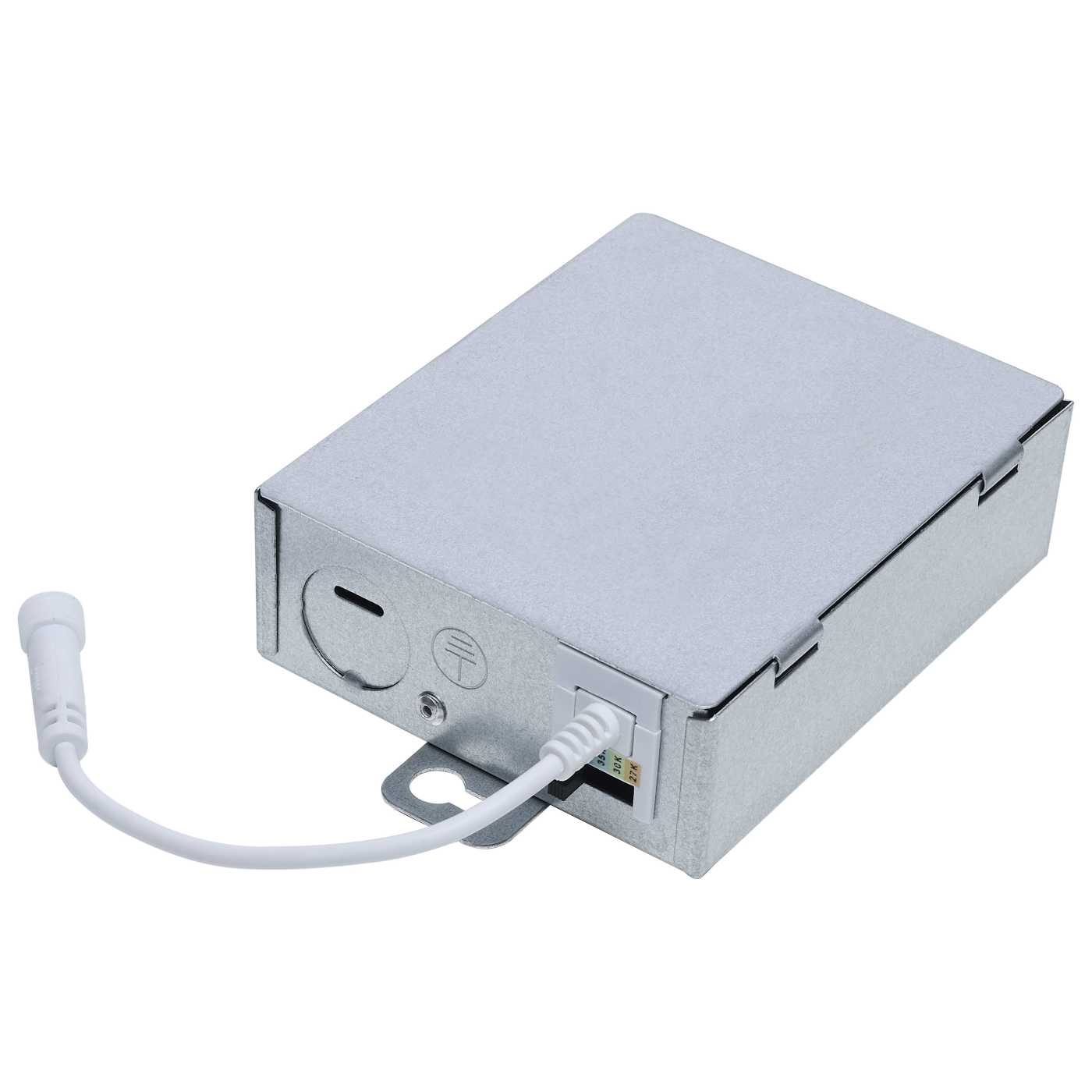 LED 4 Inch Square 9 Watt LED Direct Canless Downlight; Smooth Baffle- CCT - Image 6