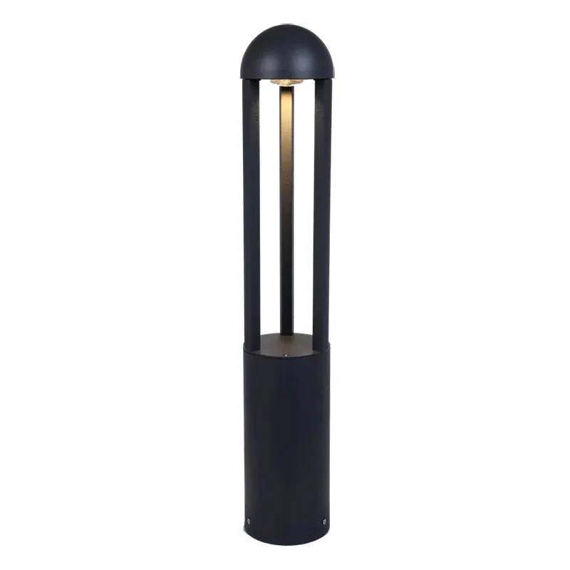 LED 41" Black Round Bollard With Open Design Fixture, 10W/18W/25W, CCT
