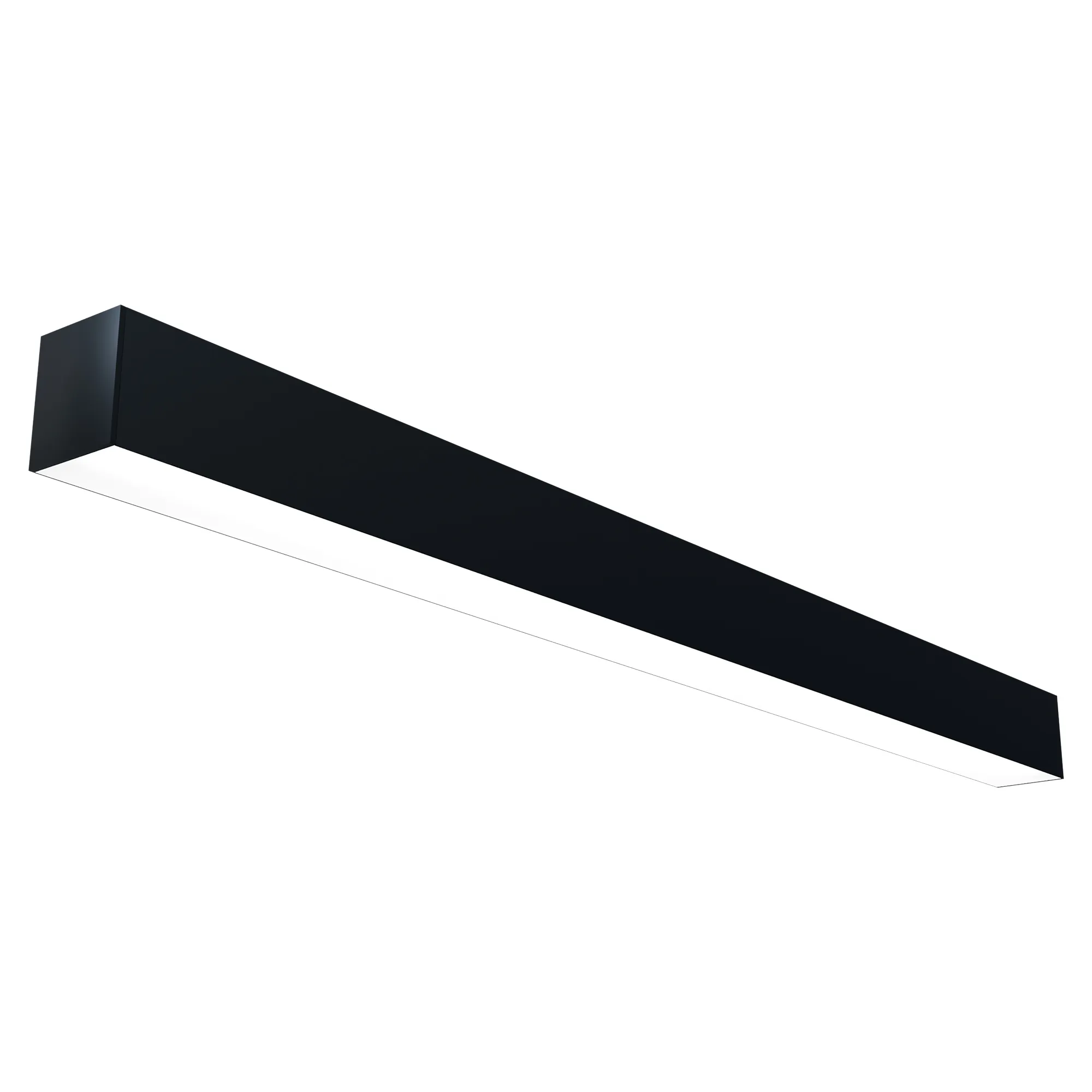 LED 4ft. Black Seamless Linkable Linear Fixture- 1.5 Inch Wide, 40W- CCT