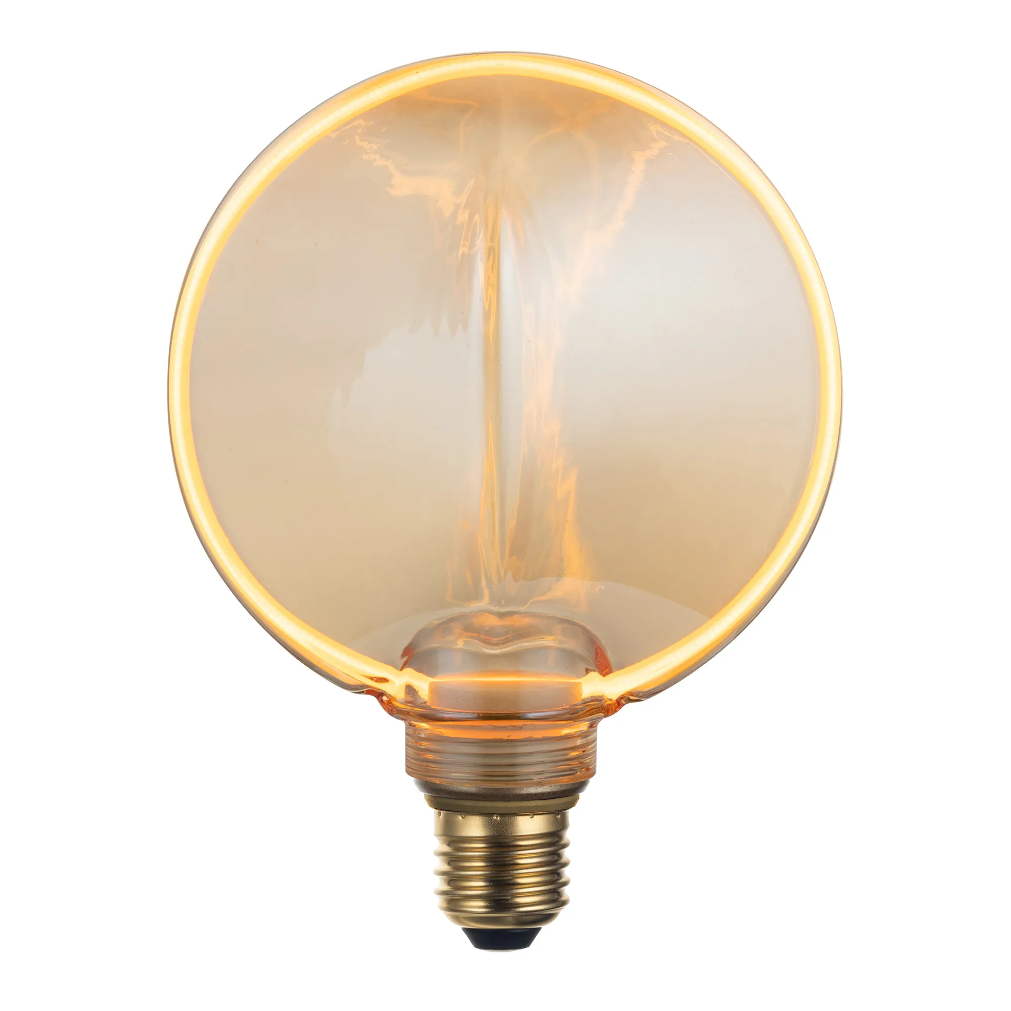 LED 5 Inch Edge-Cut Globe Glass Decorative Pendant Lamp-1800K- 4 Watt, E26 Base