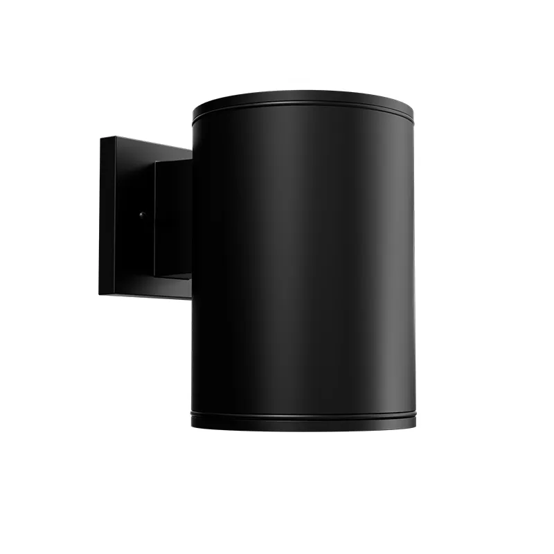 LED 6 Inch Black Wall Mount Cylinder Light, 20 Watt, 3000K/4000K/5000K
