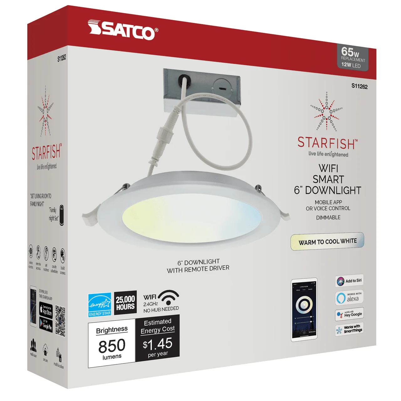 LED Direct Wire Downlight; 6 Inch; Tunable White and RGB - Image 3