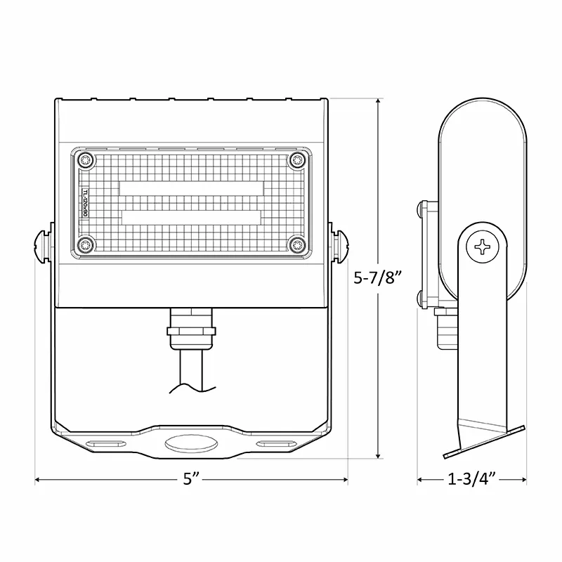 LED Extra Small Flood Light with U Bracket, 15W, 5000K - Image 3