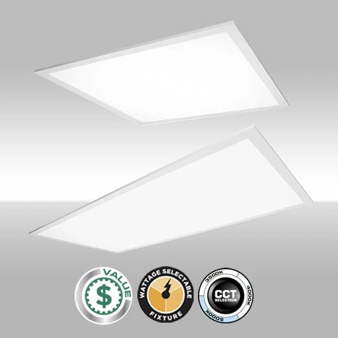 LED Flat Panel 1X4 Watt Select - 15W, 25W, 30W AND Color Select - 3500K, 4000K, 5000K - 2 Pack - Image 2
