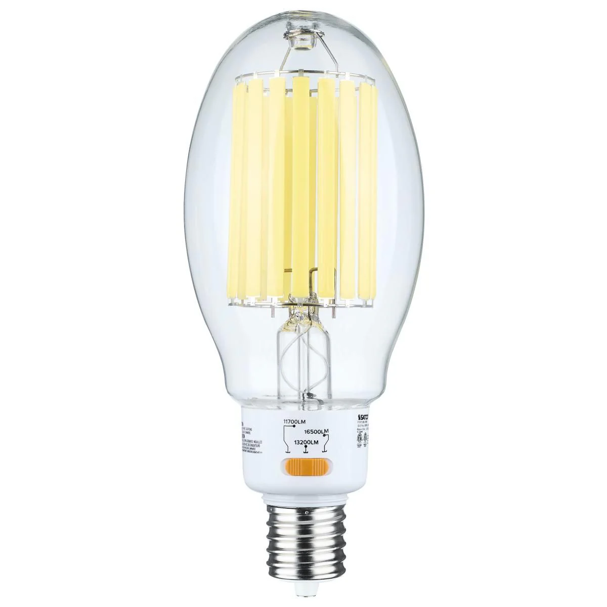 LED HID Replacement; ED37; 5000K; Mogul Extended Base; Clear