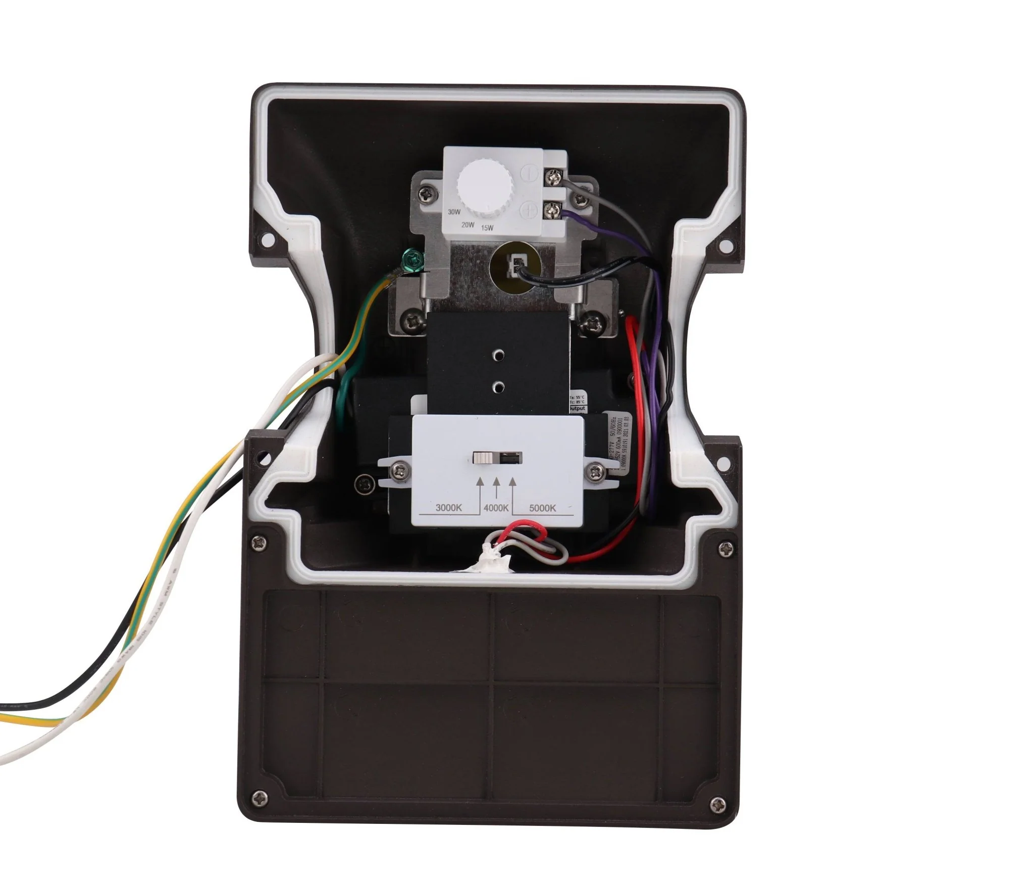 LED Mini Wall Pack, 30/20/15W, 3000/4000/5000K, 100-277V, Photocell - Image 3