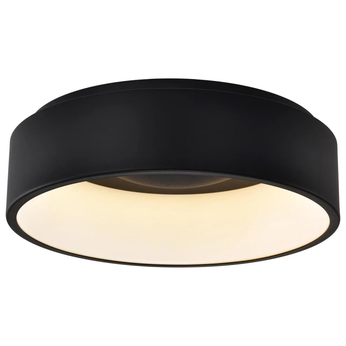 LED Orbit Black Surface Mount Fixture; 20 Watt LED Flush Mount; CCT