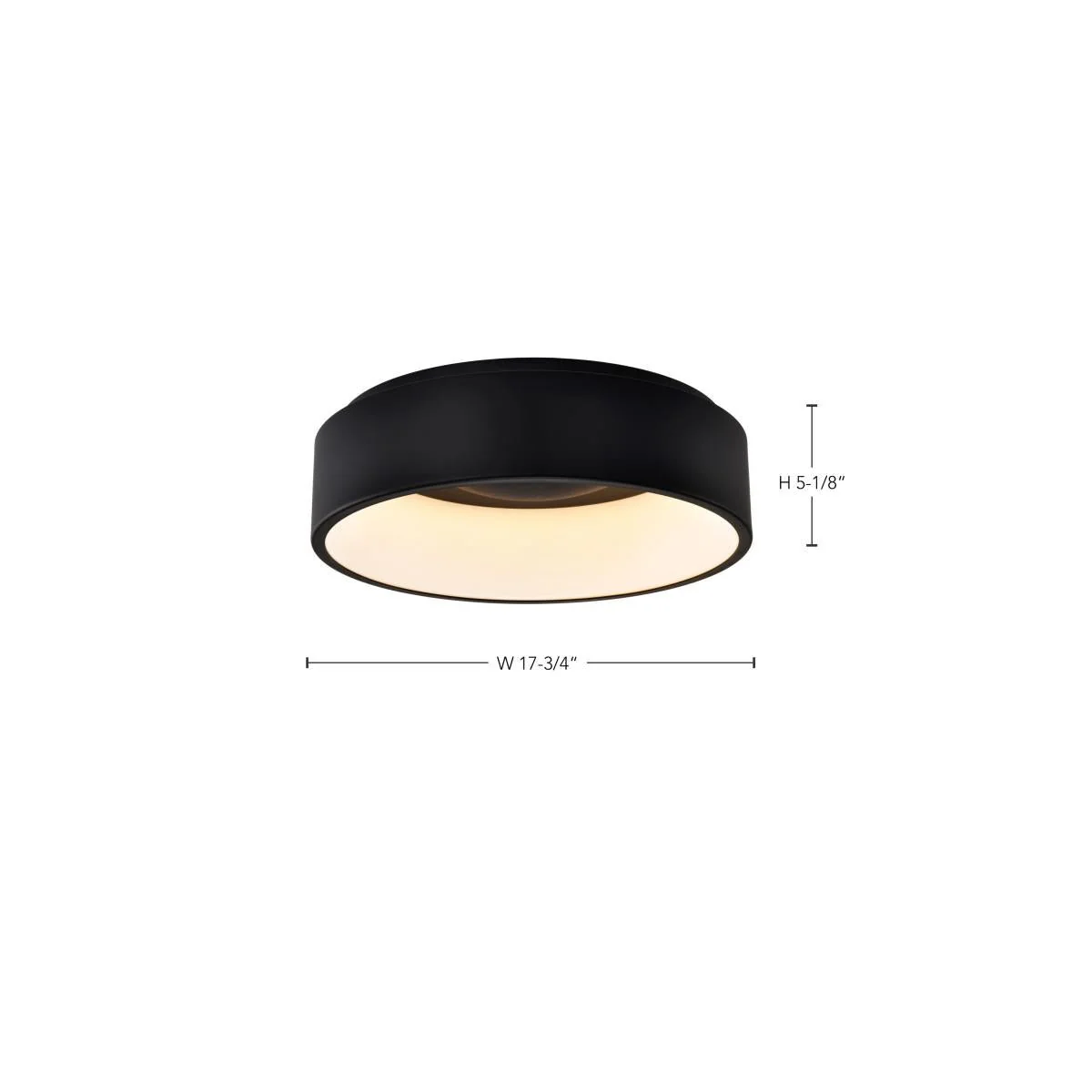 LED Orbit Black Surface Mount Fixture; 20 Watt LED Flush Mount; CCT - Image 5