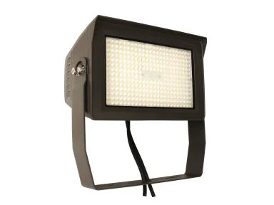 LED Slim Flood, 100/130/150W, Adjustable Beam, Wattage/CCT Selectable, Yoke mount w/ Photocell