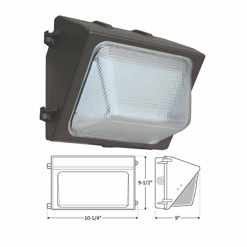 LED Small Bronze Cube Multi-Power Wallpack; 15-30 Watt- CCT - Image 4